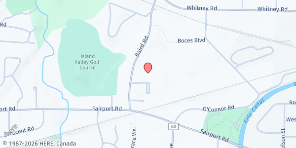 Map showing Midvale Commons at 2770 Baird Road, Fairport, NY