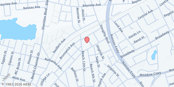 Map showing First Presbyterian Church Far Rockaway at 1324 BEACH 12TH ST , FAR ROCKAWAY, NY