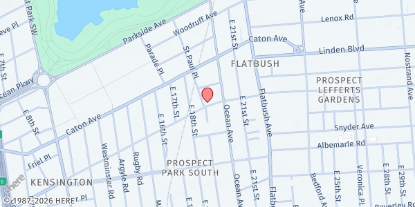 Map showing CASPEC Steel Pan Association - Flatbush at 159 Saint Pauls Place, Flatbush, NY