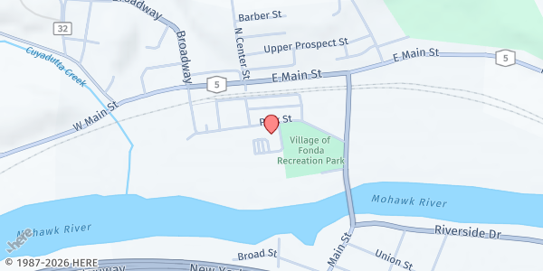 Map showing Fulmont - Fonda at 20 Park St, Fonda, NY