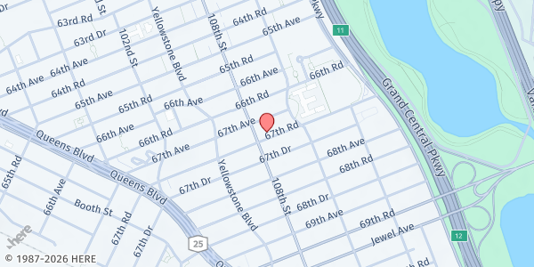 Map showing Commonpoint Queens at 108-13 67th Road, Forest Hills, NY