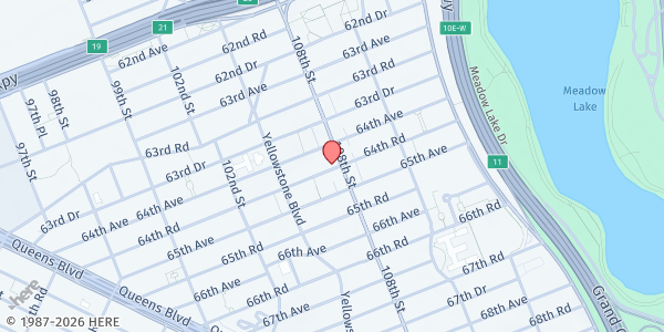 Map showing Masbia of Queens at 105 - 47 64th Road, Forest Hills, NY
