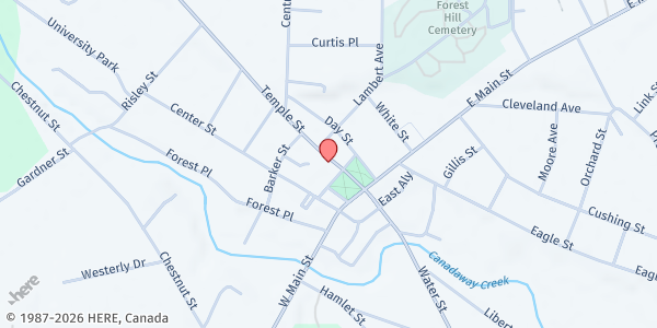 Map showing Family Church Fredonia at 19 Church St, Fredonia, NY