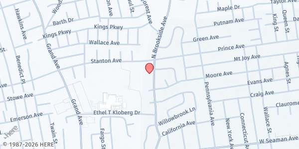 Map showing Centro Cristiano Renacer - Freeport at 475 North Brookside Ave., Freeport, NY