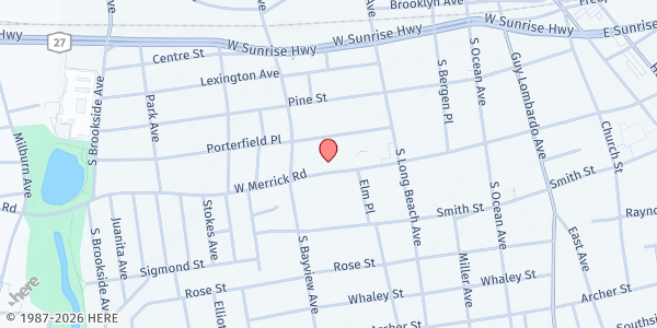 Map showing DoReMi Arts and Languages, Inc. at 286 W Merrick Road, Freeport, NY