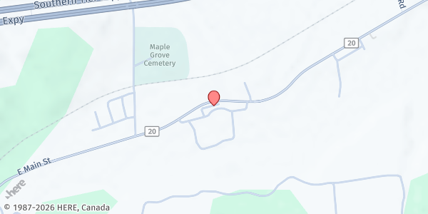 Map showing ACCORD Saputo Friendship PUP at 6701 County Road 20, Friendship, NY