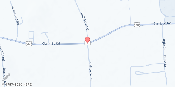 Map showing Saputo at 6701 County Rte 20, Friendship, NY