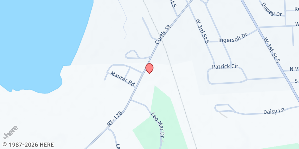 Map showing Fulton - UMC - Food$en$e Site at 1408 State Road Route 176, Fulton, NY