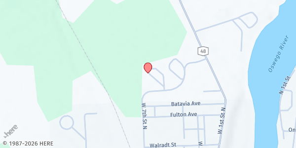 Map showing Granby Elementary at 400 W 7th St N, Fulton, NY