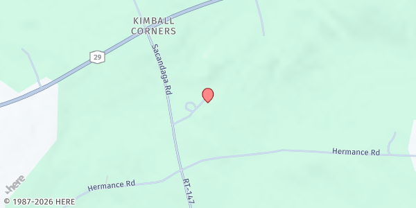 Map showing Galway Town Hall at 5910 Sacandaga Road, Galway, NY