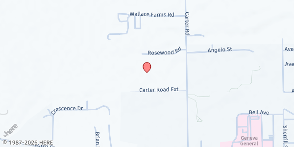 Map showing Boys & Girls Club of Geneva at 160 Carter Road, Geneva, NY