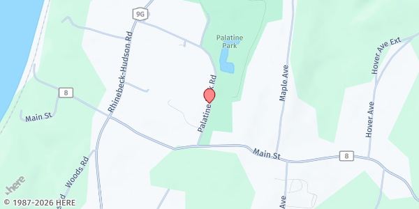 Map showing Palatine Park Pavilion at 50 Palatine Park Road, Germantown, NY