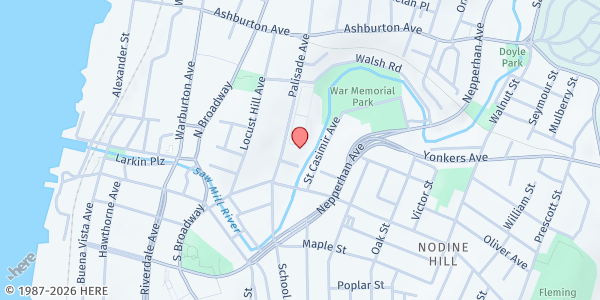 Map showing Palisades Towers at 8 Schroeder Street, Getty Square, NY