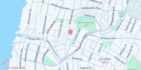 Map showing Schlobohm Mobile Food Pantry at 8 Schroeder Street, Getty Square, NY