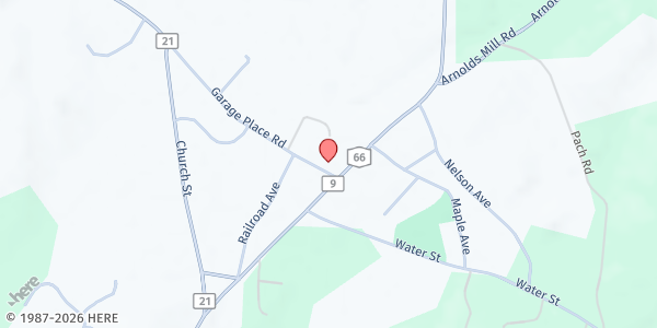 Map showing Ghent Food Pantry at 2306 Route 66, Ghent, NY