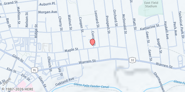 Map showing Warren-Hamilton ACEO at 190 Maple St, Glens Falls, NY