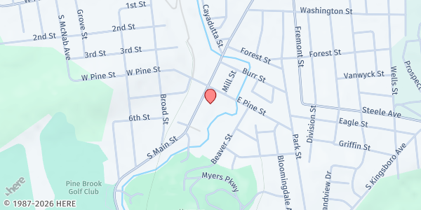 Map showing Church of the Holy Spirit at 153 S. Main St, Gloversville, NY