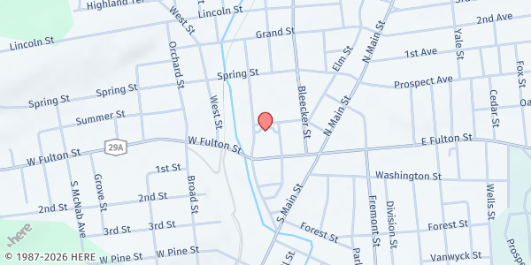 Map showing Fulmont Community Action WIC - Gloversville at 53 Church St, Gloversville, NY