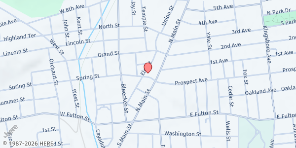 Map showing Salvation Army - Gloversville SK at 10 Spring St, Gloversville, NY