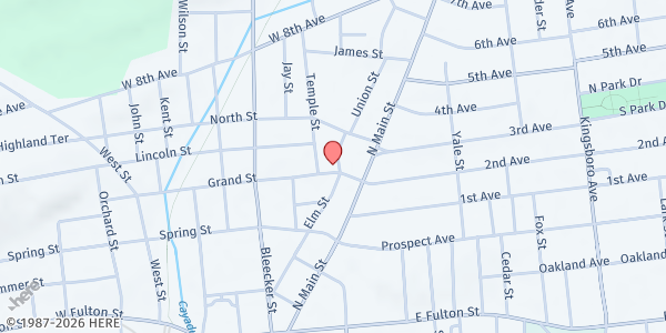 Map showing The Gathering at 14 Grand St, Gloversville, NY