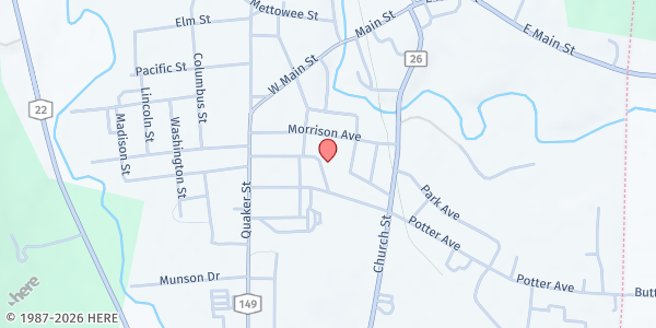 Map showing St. Mary's Church Rectory at 23 Bulkley Ave, Granville, NY