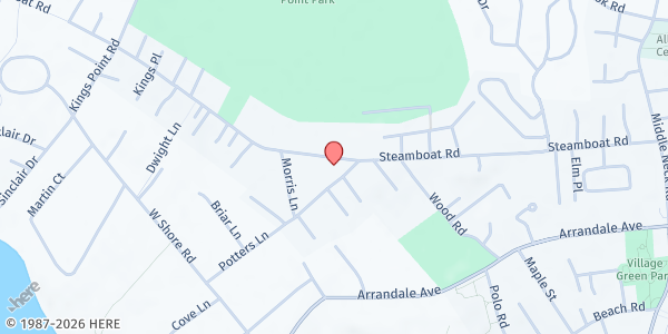 Map showing Great Neck Kosher Food Pantry at 130 Steamboat Rd, Great Neck, NY