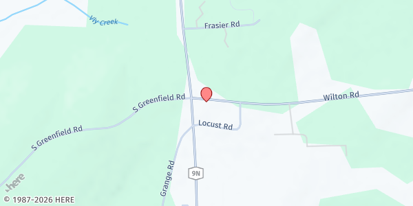 Map showing Greenfield Food Pantry - Wilton Road at 25 Wilton Road, Greenfield Center, NY