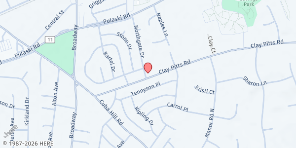 Map showing St. Francis of Assisi, Greenlawn at 29 North Gate Drive, Greenlawn, NY