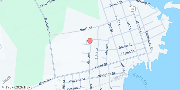 Map showing North Fork Parish Outreach at 532 6th Ave, Greenport, NY