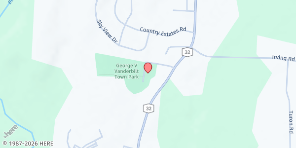 Map showing Greenville Food Pantry - Food Distribution Center at 25 Town Park Dr, Greenville, NY