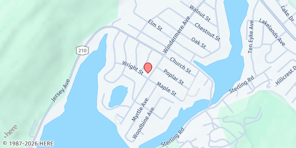 Map showing Greenwood Lake Food Pantry at 41 Windermere Avenue, Greenwood Lake, NY