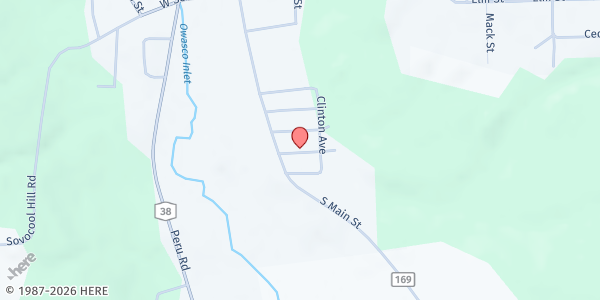 Map showing Groton Food Pantry at 101 McKinley Ave, Groton, NY