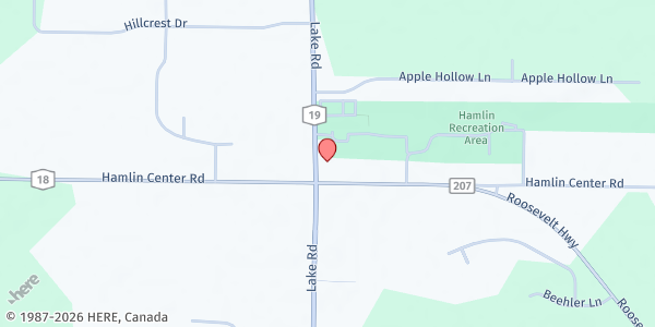 Map showing Life Solutions of Hamlin at 1696 Lake Road, Hamlin, NY