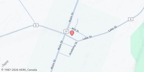 Map showing Hammond Area - Food$en$e Site at 300 Lake Street, Hammond, NY