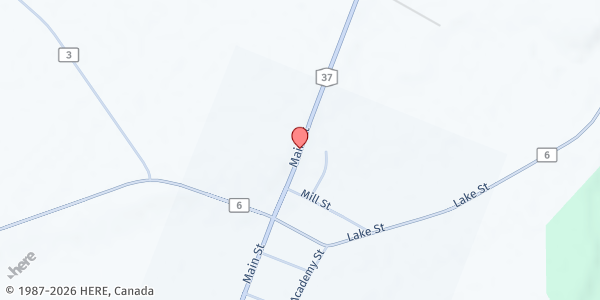 Map showing Hammond Farmers' and Artisans Market at Hammond Museum at 14 North Main Street, Hammond, NY