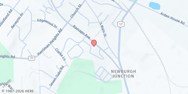 Map showing Harriman WIC at 33 Route 17M, Harriman, NY