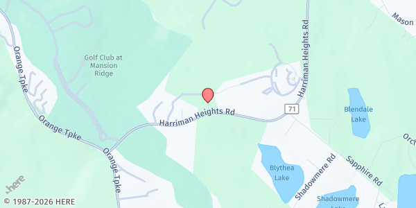 Map showing Residents only Monroe Co. at Residents only Monroe Co., Harriman, NY