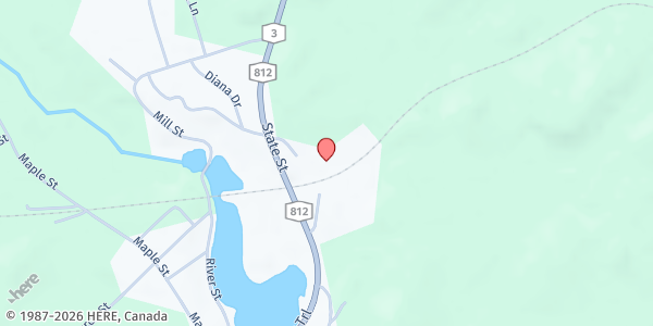 Map showing Harrisville Food Pantry at 5952 Old State Road, Harrisville, NY