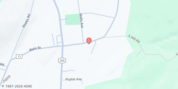 Map showing Hartwick Food Pantry at 3146 County Highway 11, Hartwick, NY