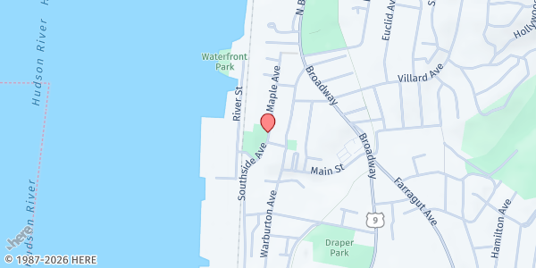 Map showing Hastings Farmers' Market - Southside Ave at 131 Southside Ave, Hastings, NY