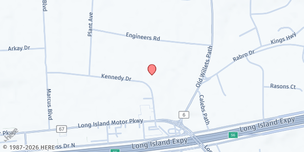 Map showing LGBT Network at 125 Kennedy Drive, Hauppauge, NY