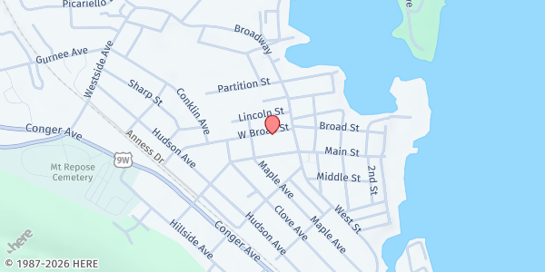 Map showing WestCop Haverstraw at 17 West Broad St., Haverstraw, NY