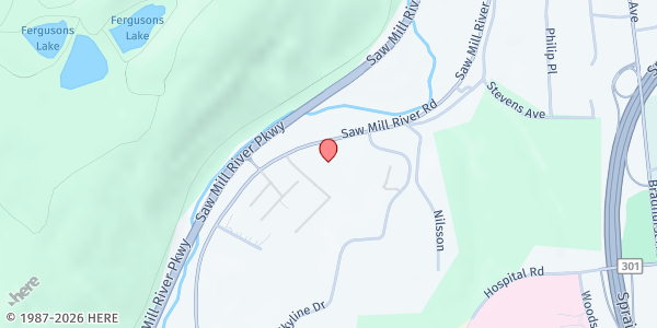 Map showing HUDSON VALLEY COMMUNITY SERVICES, Inc. - Hawthorne at 40 SAW MILL RIVER ROAD, HAWTHORNE, NY
