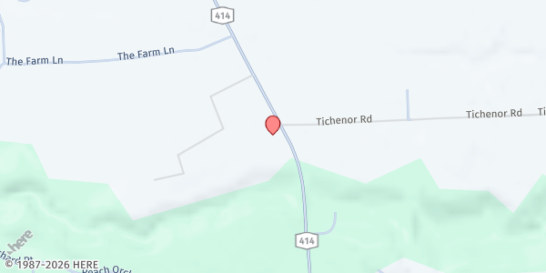 Map showing Hector Food Pantry at 5511 State Rte. 414, Hector, NY