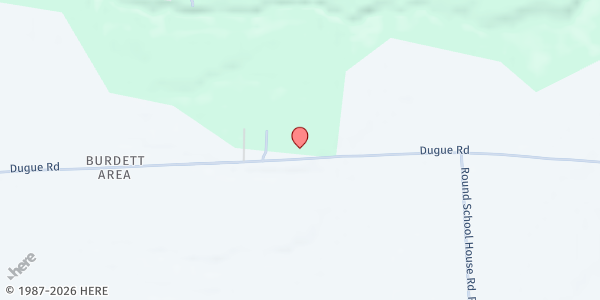 Map showing Muddy Fingers Farm Stand at 3859 Dugue Road, Hector, NY