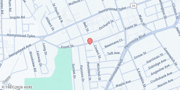 Map showing Crescent School, Joyce at Crescent School, Joyce, Hempstead, NY