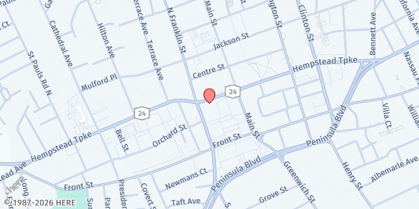 Map showing Long Island FQHC Inc. - Hempstead at 250 Fulton Ave, Hempstead, NY