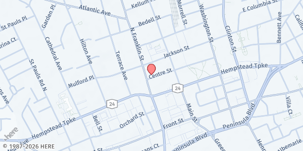 Map showing Massive Food Pantry - Hempstead at 9 Centre St., Hempstead, NY