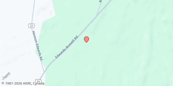 Map showing Edwards-Knox FP at 2512 County Route 24, Hermon, NY