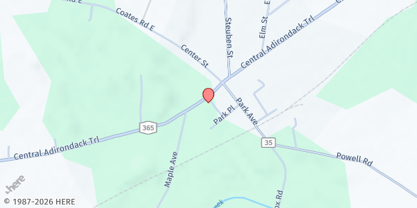 Map showing Foothills Helping Hands at 7835 Church St, Holland Patent, NY